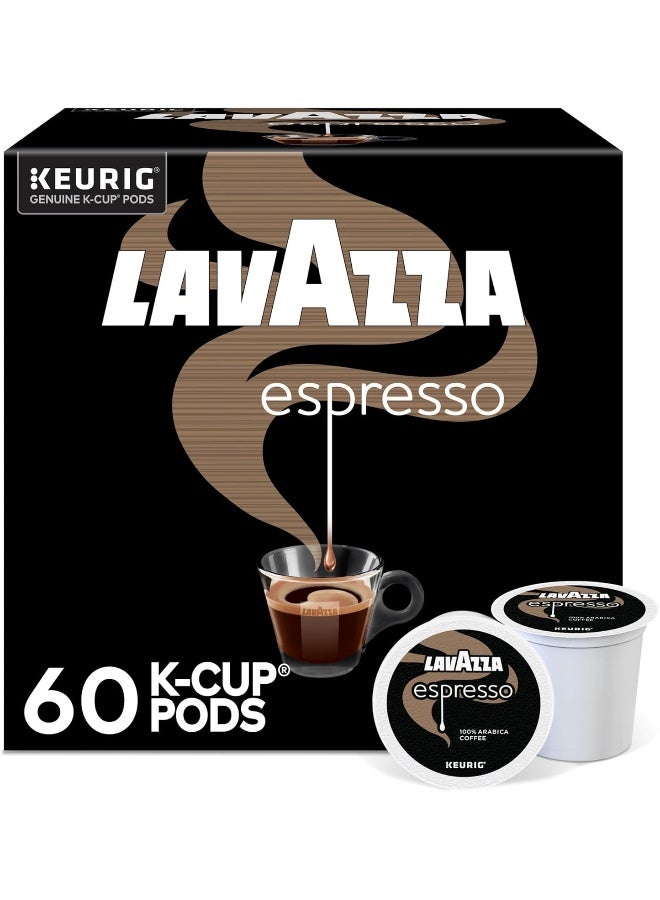 Lavazza Espresso, Single-Serve Keurig K-Cup Pods, Medium Roast Coffee, 60-Count Box (6 Packs of 10) - Image 1