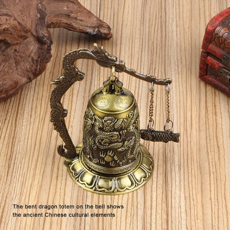 Vintage Dragon Bell Small Size Rustic Decor Artisan Gift For Friend - Image 3