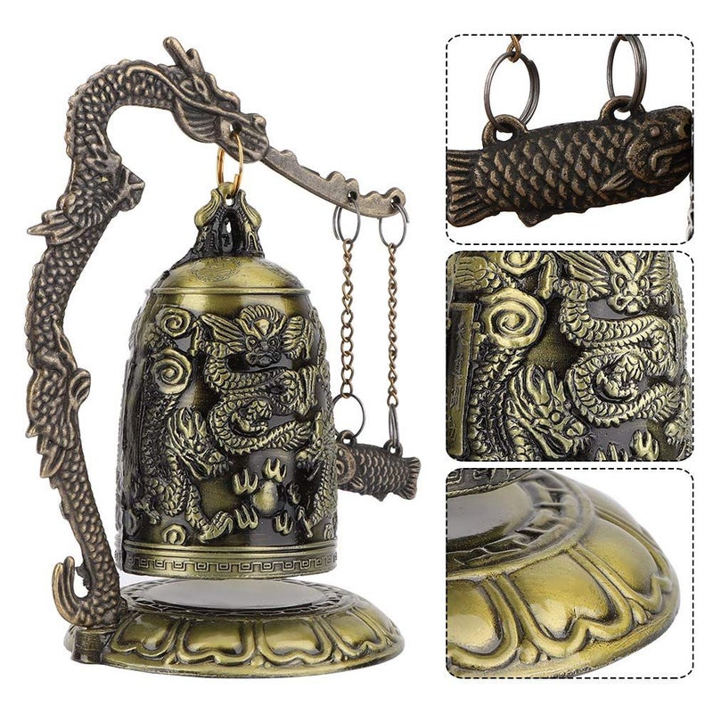 Vintage Dragon Bell Small Size Rustic Decor Artisan Gift For Friend - Image 4