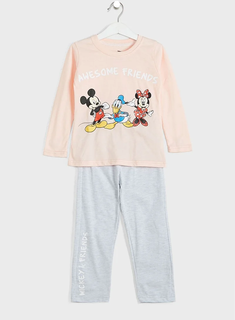 Disney Minnie Mouse Kids Minnie Mouse & Friends Pyjama Set