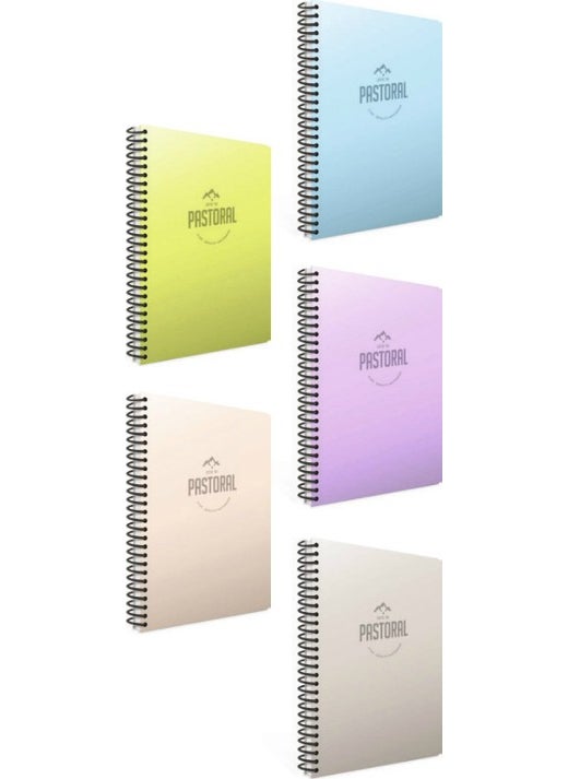 Gıpta Pastoral Spiral A4 Notebook 120 Sheets Lined  - Image 2