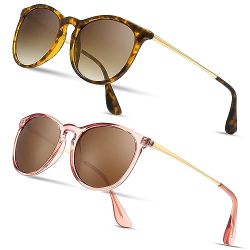 SUNGAIT Premium Vintage Round Sunglasses for Women Men Classic Retro Trendy Style - Image 1