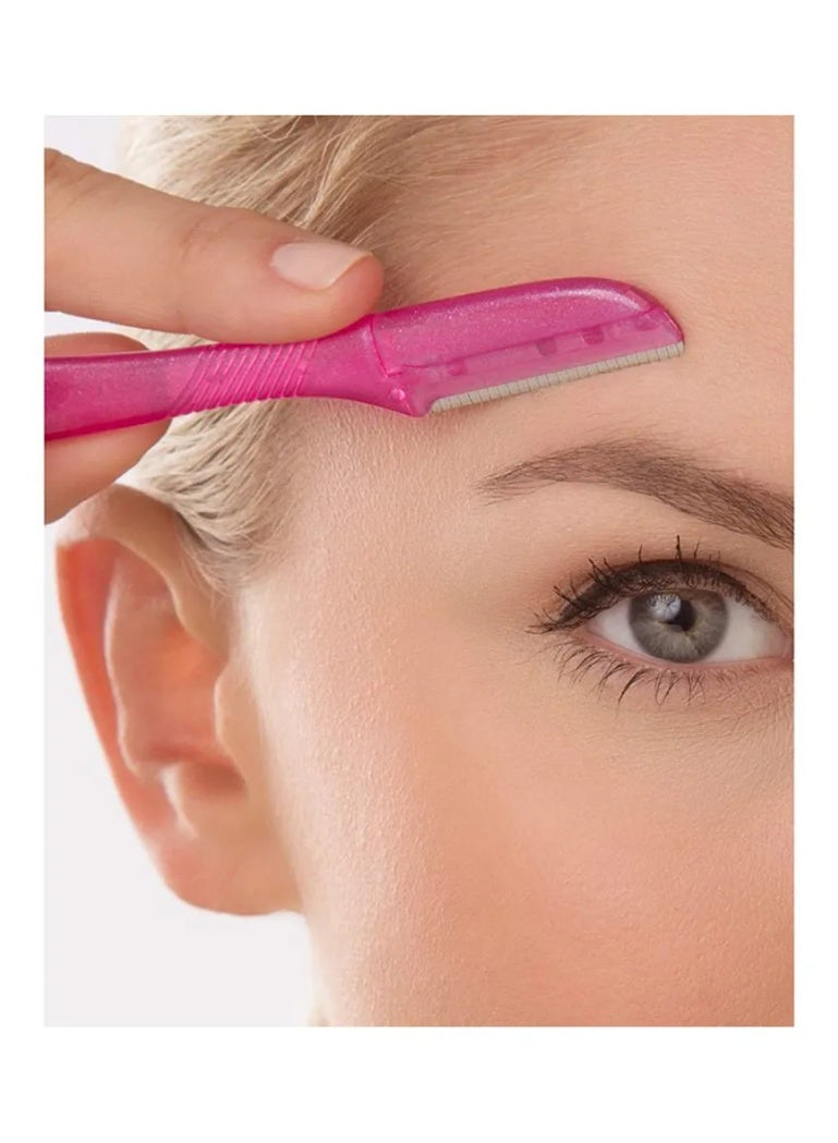 schick Intuition Touch Up 3 Razors+1 Precision Cap Eyebrow Styling & Facial Hair - Image 4