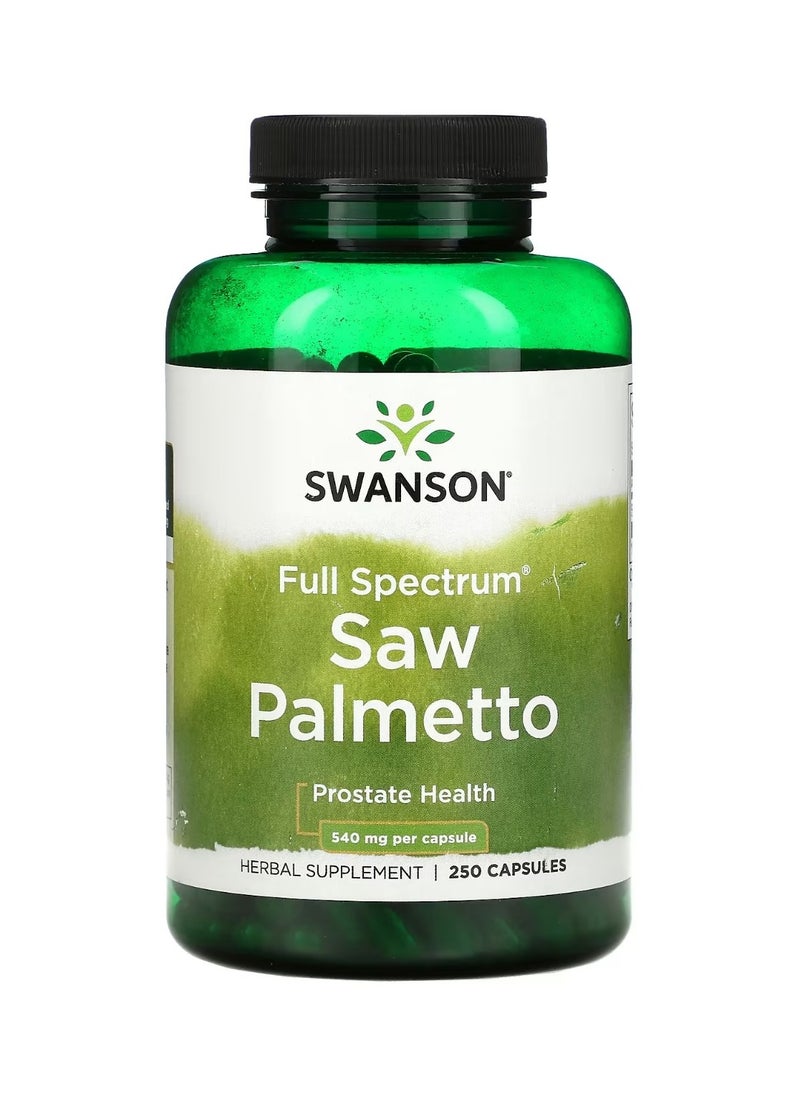 SWANSON - Full Spectrum Saw Palmetto, 540 mg, 250 Capsules - Image 1