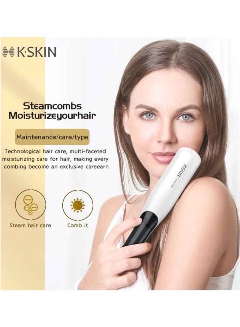 K.SKIN Hair Straightener Brush, 30s Fast Heating, 3 Temp Settings, Anti-Scald Design and 30mins Auto-Off, - Image 5