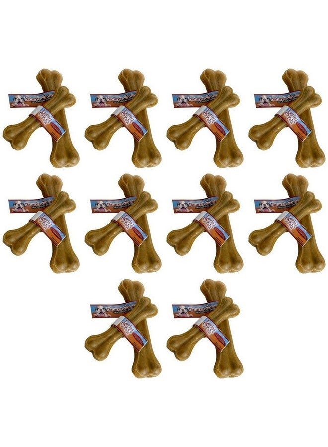 Loving Pets Dlv4708 10-Pack Natures Choice Natural Pressed Rawhide Bones For Dogs, 8-1/2-Inch - Image 2