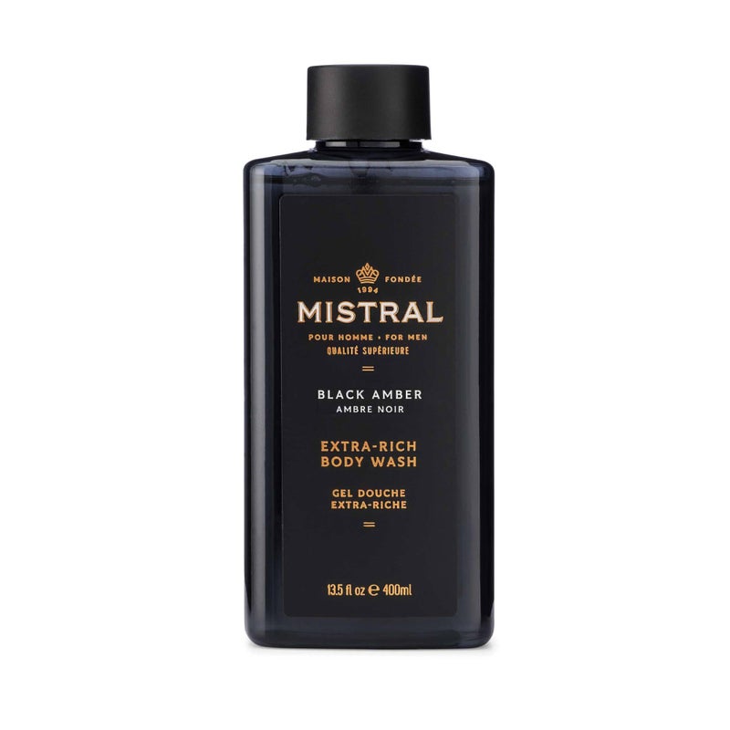 Mistral Extra Rich 2in1 Body and Hair Wash Black Amber 135 fl oz