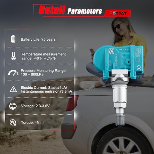 AOTPAT TPMS Sensor Pre-Programmed for:-Ford Explorer 2006-2010, Edge 2007-2008, Escape 2006-2008 for:-Mustang 2007-2009, Ranger 2006-2010 for:-Lincoln Navigator Town Zephyr OE# 6F2Z-1A189-A - Image 5