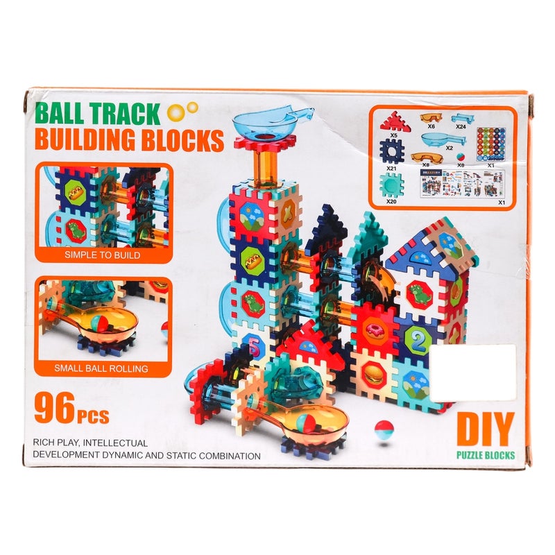 مضمار الكرات بالمكعبات يدوي التركيب 96 قطعة - 138A-7 - Image 2