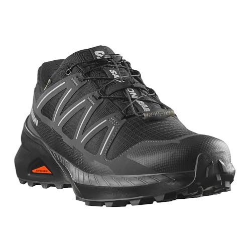 Salomon Men's Speedcross Peak Gore-Tex Trail Running Shoe, Waterproof All-Terrain Performance for Hiking & Long Trail Sessions - Black/Black/Asphalt - 10 Medium - Image 4