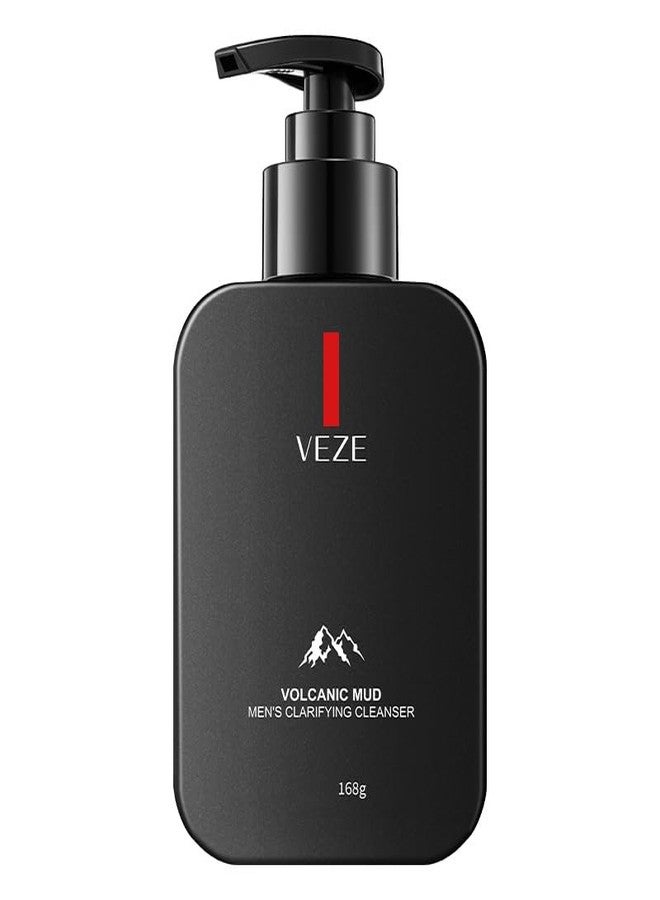 VENZEN Volcanic Mud Men's Facial Purifying Cleanser Foam Moisturizing Face Cleanse Pores Blackheads 168/5.93oz - Image 1