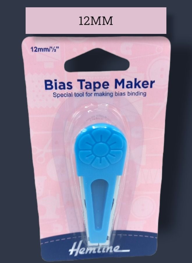 Hemline 1-Piece Bias Tape Maker Special Tool For Making Bias Binding 12 Millimeter  - Image 1