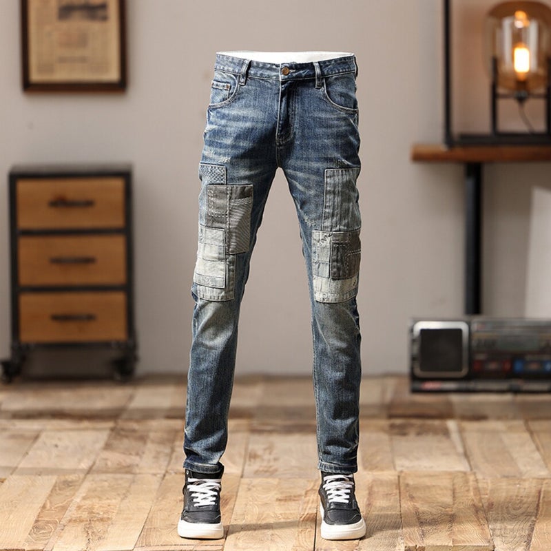 Unisex Classic Denim Jeans Loose Fit Daily Outdoor Wear - Image 1