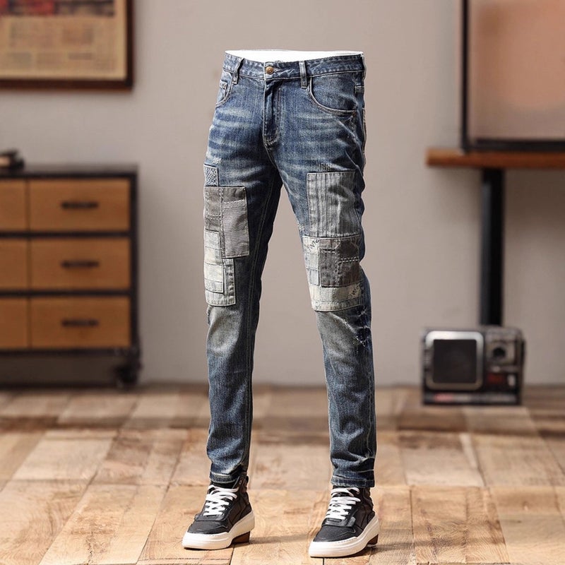 Unisex Classic Denim Jeans Loose Fit Daily Outdoor Wear - Image 3