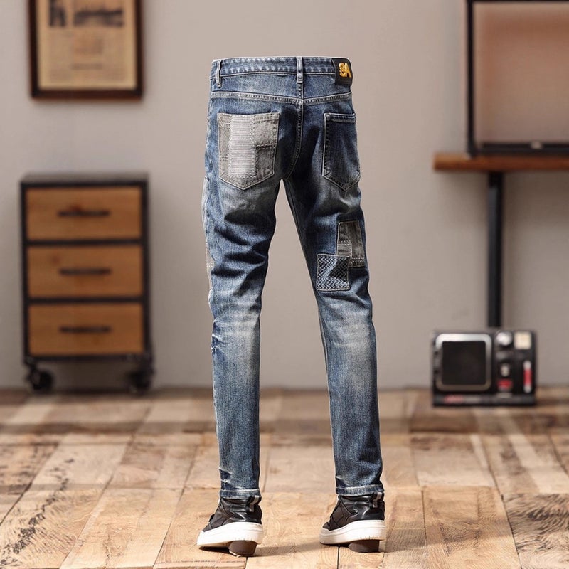 Unisex Classic Denim Jeans Loose Fit Daily Outdoor Wear - Image 5