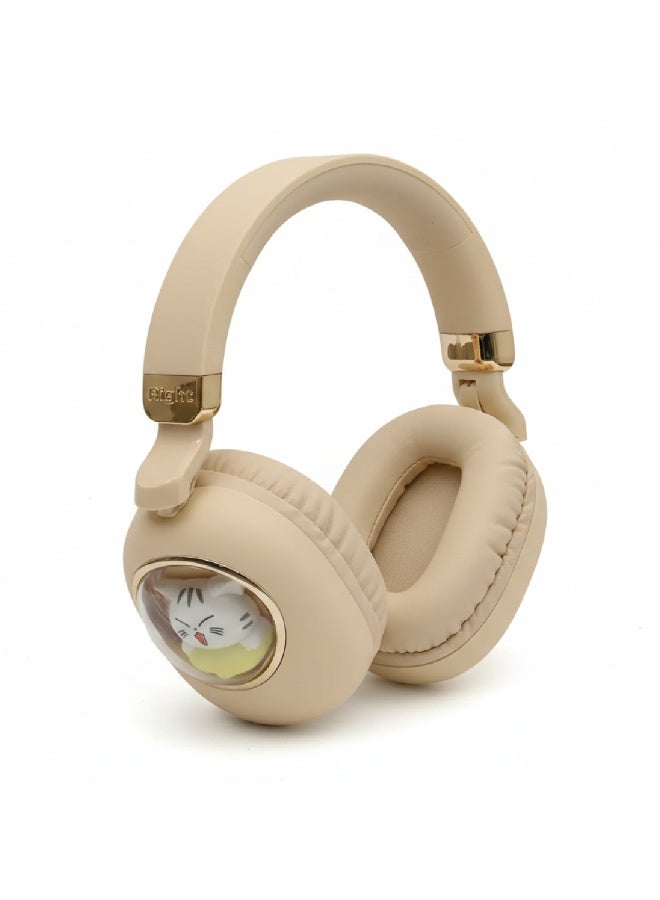 IMOAKA Head phone Wireless Over Ear Headphones , Works With Bluetooth Devices Cute Teddy Design - Image 4
