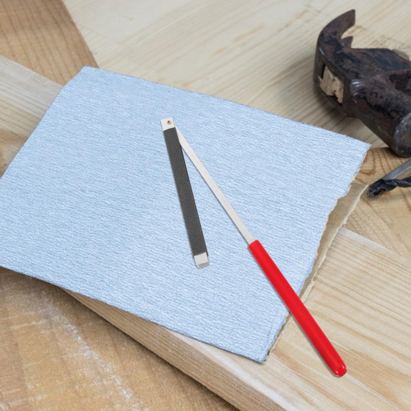 عصا سنفرة كبيرة بمقبض بلاستيكي لإصلاحات DIY، لتلميع أوتار الجيتار، ومشبك ورق صنفرة محمول - Image 5