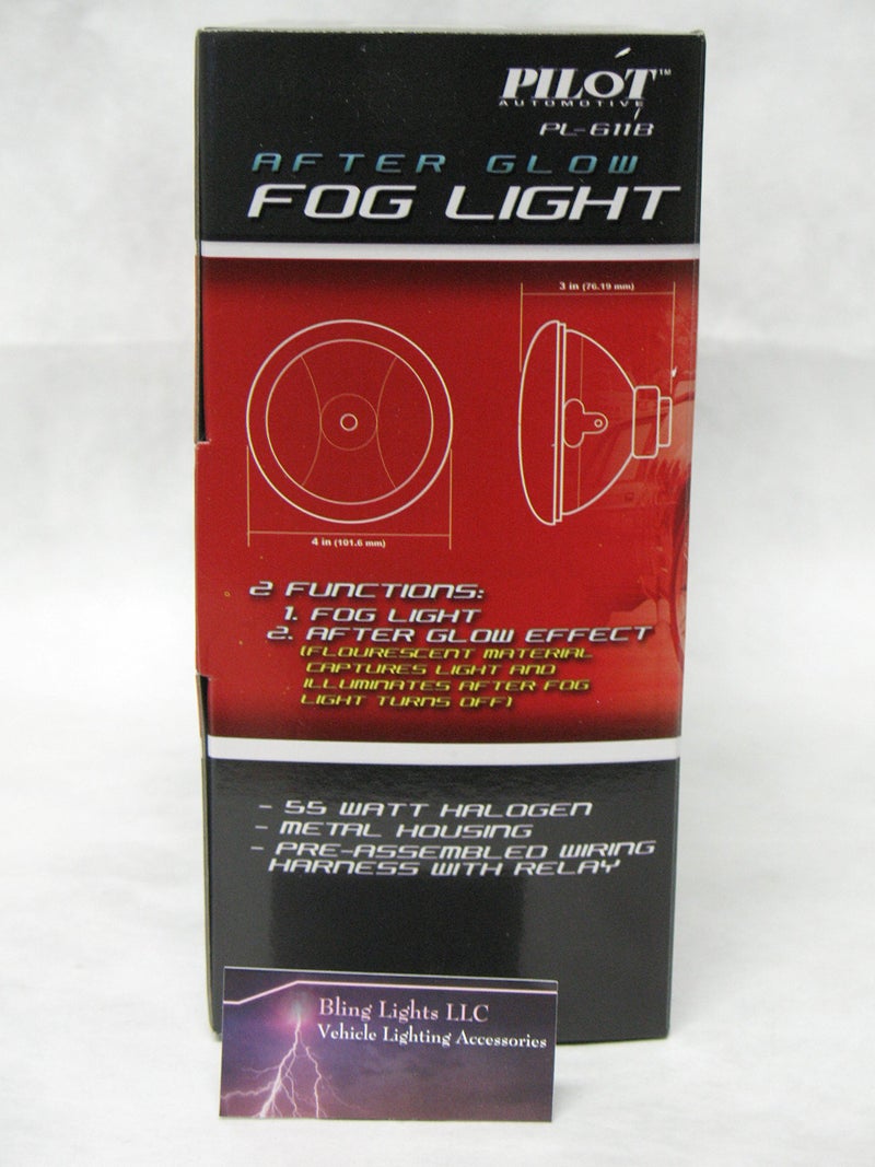 PL Universal 4" Round Blue Glow Halo Fog Lights Pair (Does Not Include Harness or Switch) - Image 2