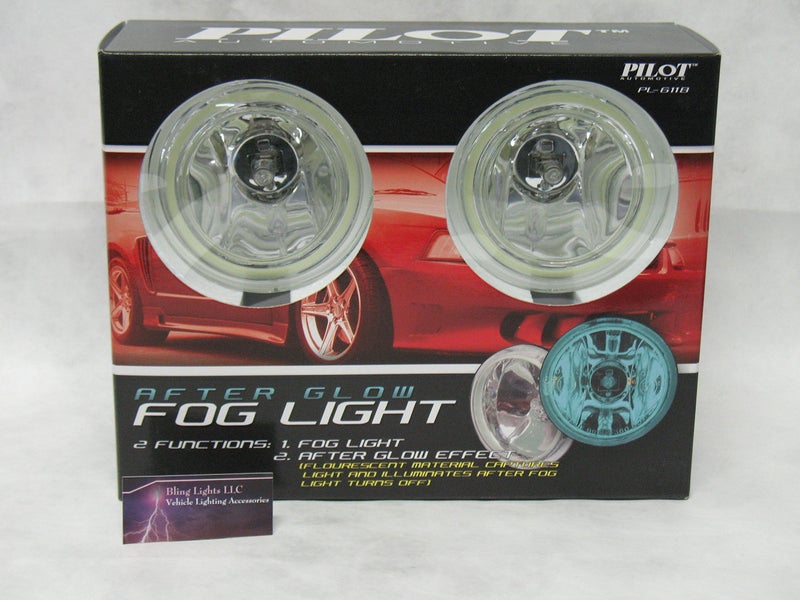 PL Universal 4" Round Blue Glow Halo Fog Lights Pair (Does Not Include Harness or Switch) - Image 1