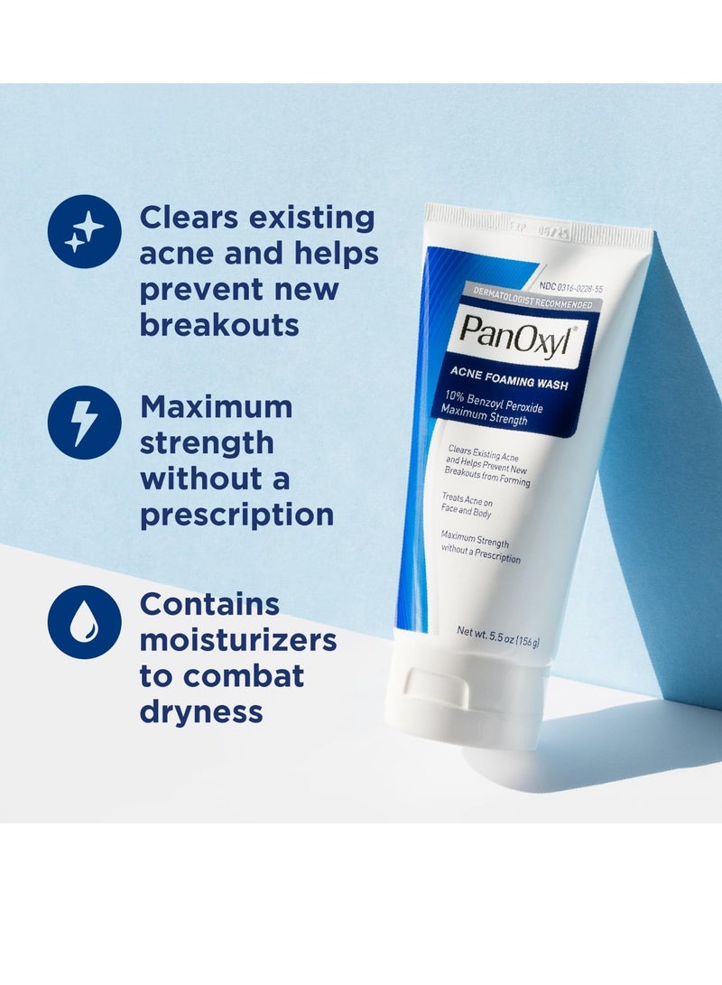Aven Acne Foaming Wash 10% Benzoyl Peroxide Maximum Strength 156g - Image 2