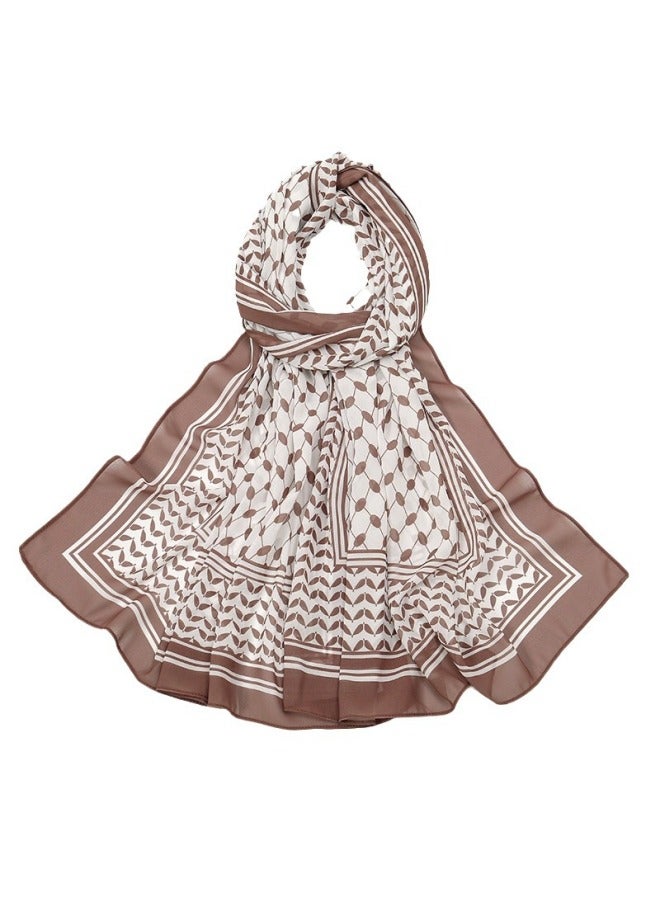 LAVEN New Style Printed Chiffon Headscarf, Arabian Scarf - Image 5