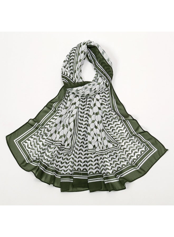 LAVEN New Style Printed Chiffon Headscarf, Arabian Scarf - Image 1