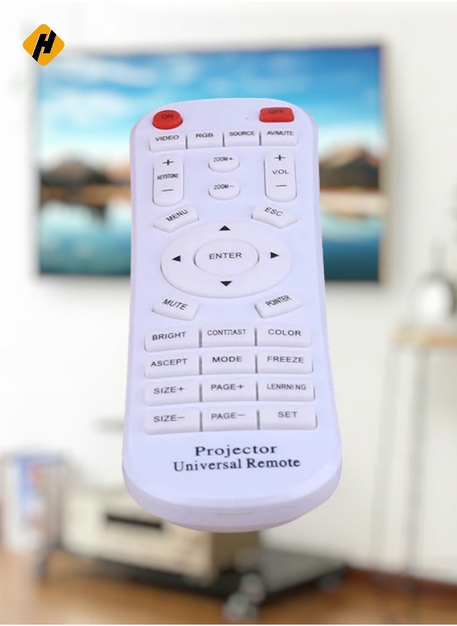 HuHa - Universal Multifunctional Projector Remote Control Replacement for ThundeaL Vivicine WZATCO Projector Remote Controller - Image 1
