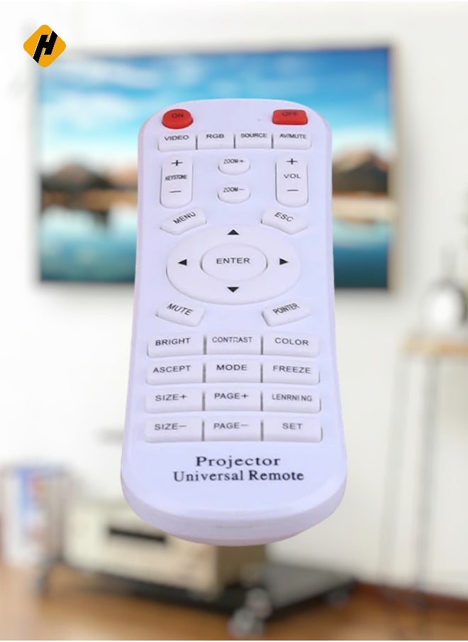 HuHa - Universal Multifunctional Projector Remote Control Replacement for ThundeaL Vivicine WZATCO Projector Remote Controller - Image 1