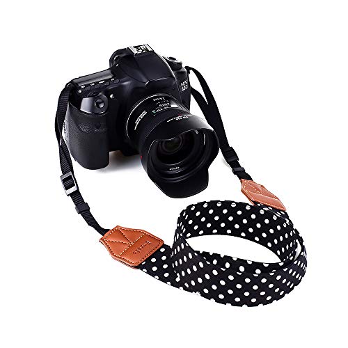 Eorefo Camera Strap Vintage Universal Shoulder Neck Belt Strap for All DSLR Camera Nikon Canon Sony Olympus Samsung Pentax Fujifilm,Black. - Image 3