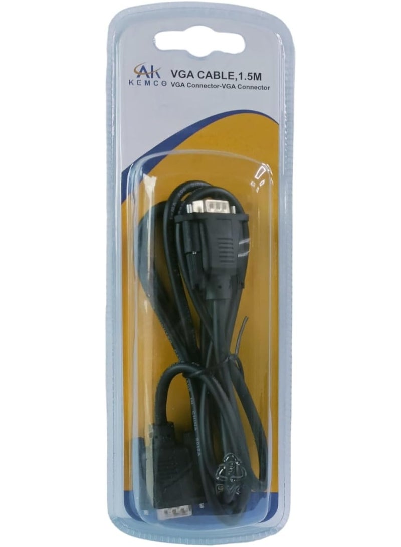 AK KEMCO Kemco VGA to VGA Cable, 1.5 meter - Image 1