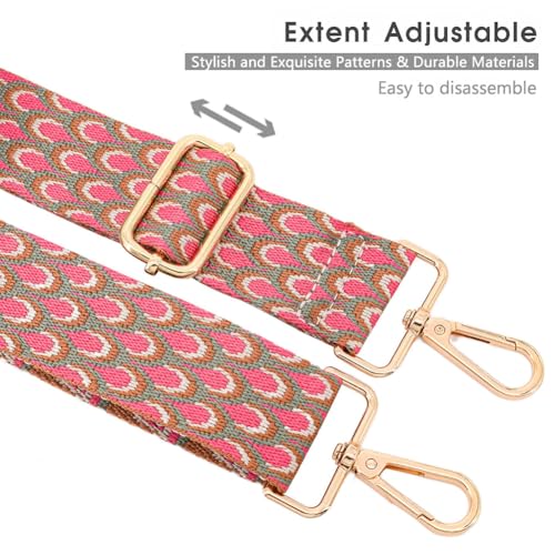 ROYGBCP Crossbody Bag Strap Wide Shoulder Purse Strap Replacement Adjustable Belt Canvas Bag Crossbody Handbag - Image 4