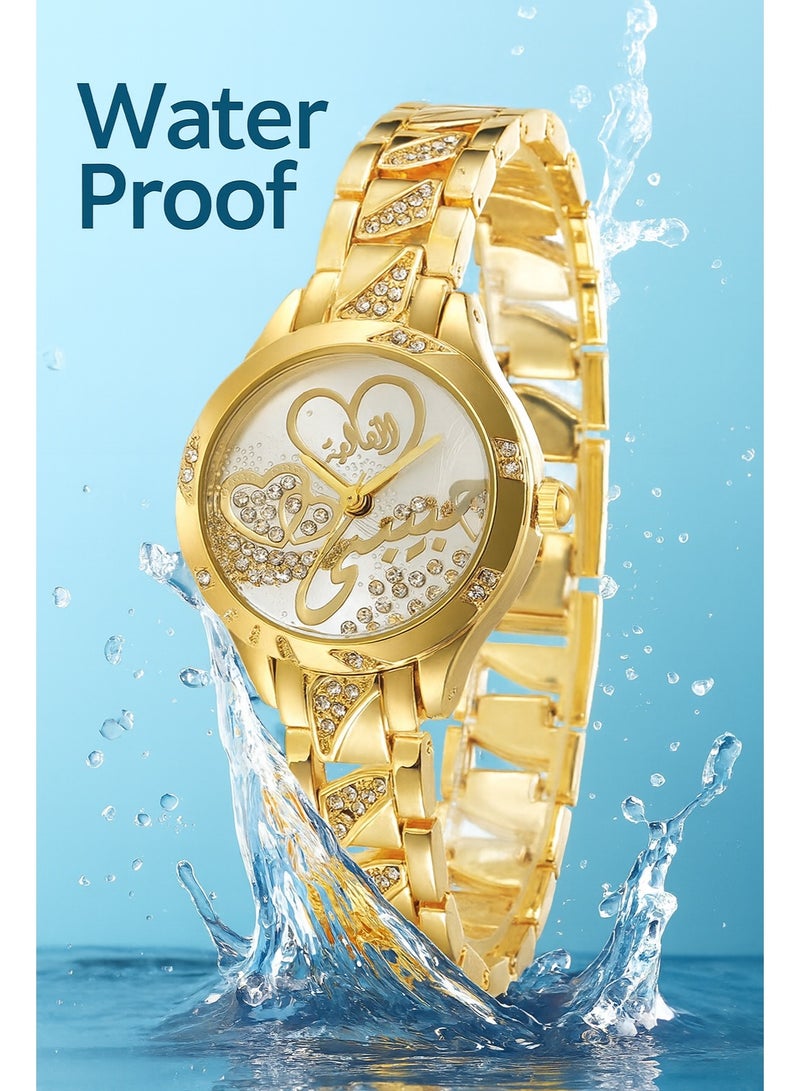 إيلانوفا ساعة نسائية من ستانلس ستيل ومقاومة للماء طراز L002 - Image 4