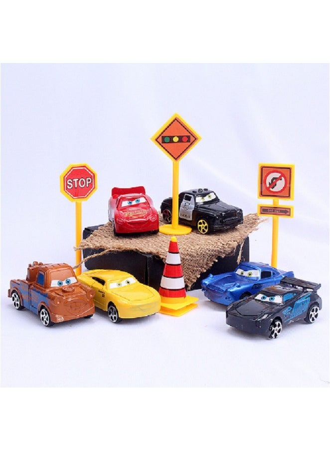 6-Piece Car Toy Set,Simulation Model Car Racing Car Toys For Children Gift Collectible  - Image 2