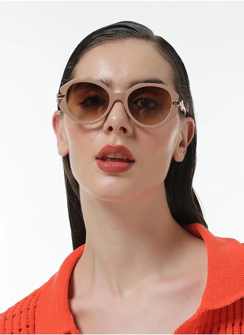 صوص هاوت The Orb Round Sunglasses - Tan Brown