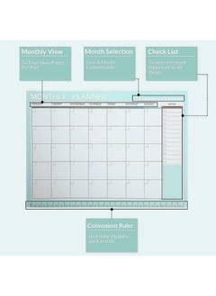 Premify Monthly & Weekly Planner Pads, Undated Make To Do List Calendar Desk Notepad, Chore Chart Planning Pad, Easy Page Tear-Off (54 Sheets)  - Image 3