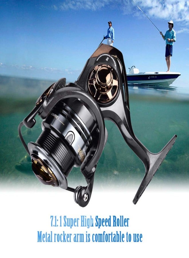 DEUKIO High speed Sea Fishing Reel 7.1:1 Match Spool Spinning Reel for Quick Casting (HS3000) - Image 2