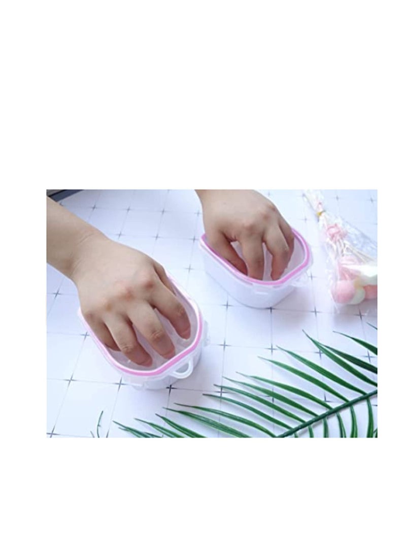 NIBEMINENT Nail Soak Bowl Finger Hand Soaking Container Salon Polish Remover Bowl, Art Remove Wash Soaker Tray Manicure Spa Tool Care Tools and Accessories 2pcs - Image 5