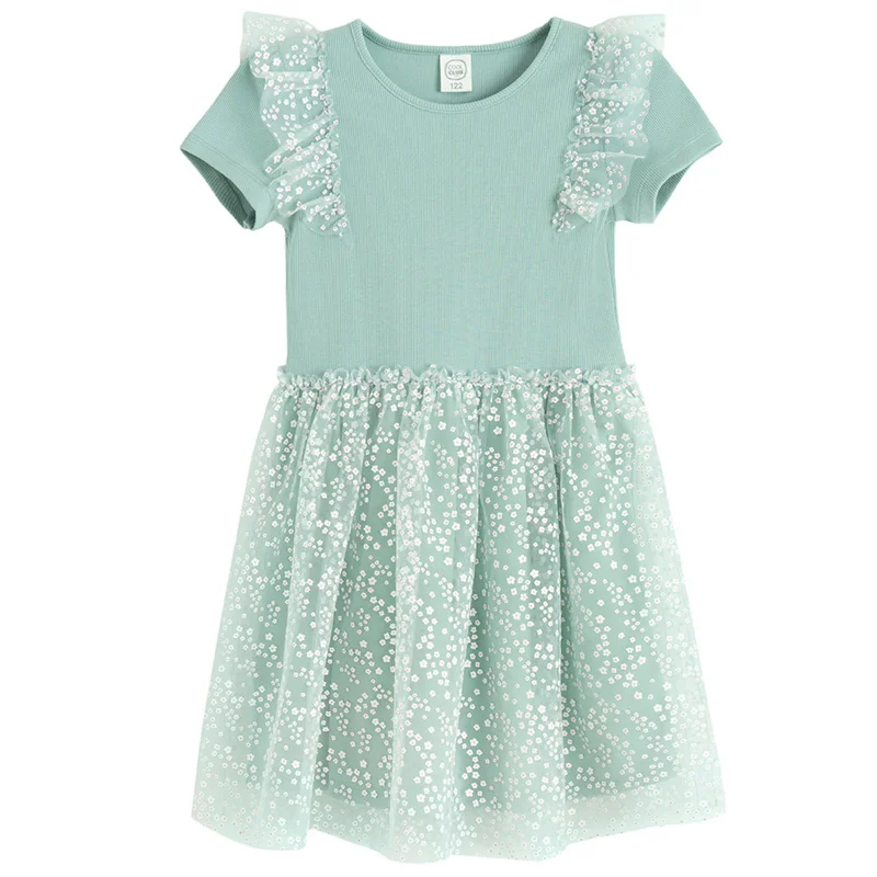 كول كلوب من سمييك GREEN COTTON DRESS S/S