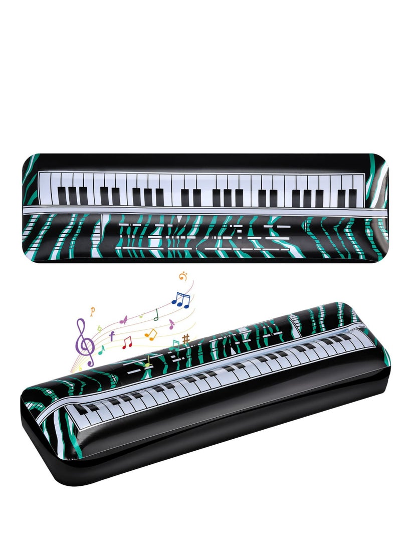 Excefore Inflatable Keyboard, Piano Rock Star Toys, Party Props, Electric Blow up Keyboard, Piano Rock and Roll Party Decorations for Kids, 80s 90s Themed Party Carnival Birthday Supplies(2PCS) - Image 1