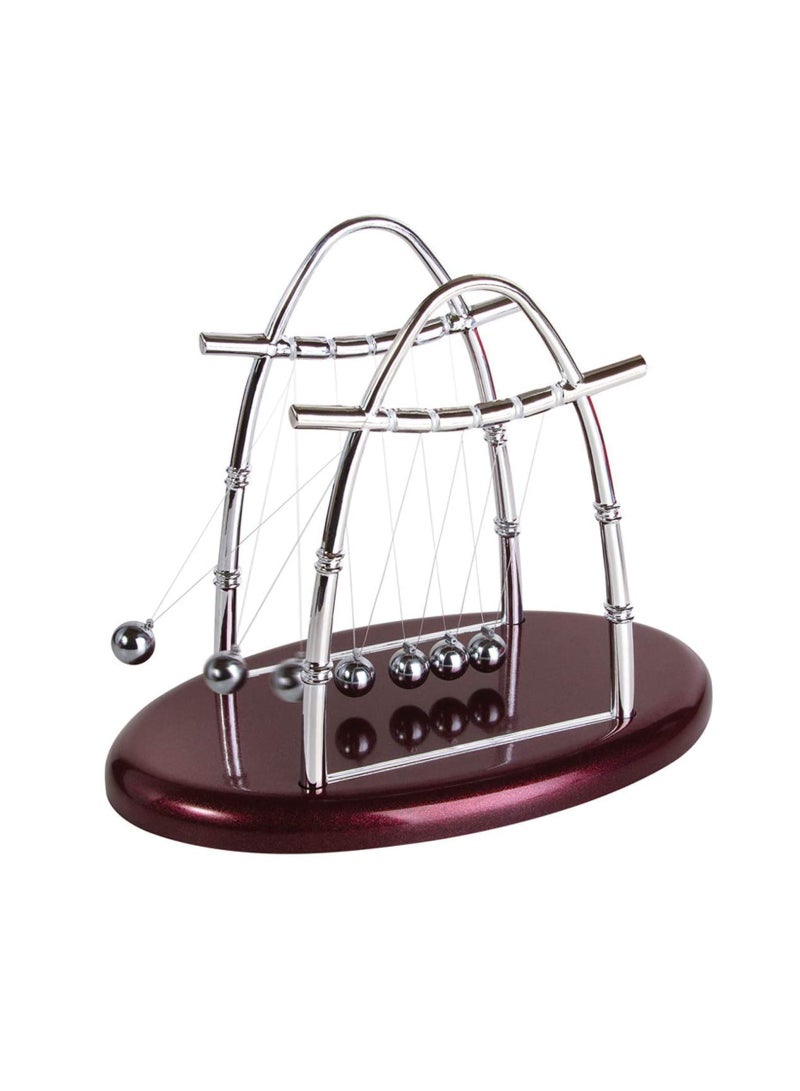 SOLARAE Newton's Balance Ball, Educational Science Balance Balls Newton's Cradle Pendulum Balls Stress Relief Toy Ornament for Home Office Desktop Decor Birthday Gift - Image 1