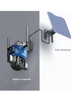 Crony CRONY D5 4G-4K-8MP Solar Dual Linkage Battery PT Camera 8MP Wireless CCTV Camera  - Image 4