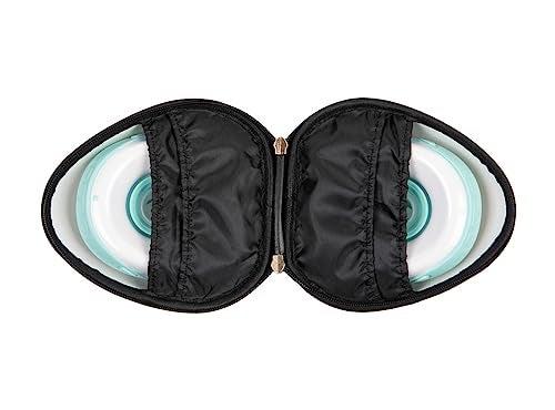 Sarah Wells Milkwear Pump Case for Wearable Breast Pumps Hard Shell Protective Storage with Flat Bottom Strap Options Fits Most Wearables Compact Pumping Organizer for Travel Work Black - Image 3