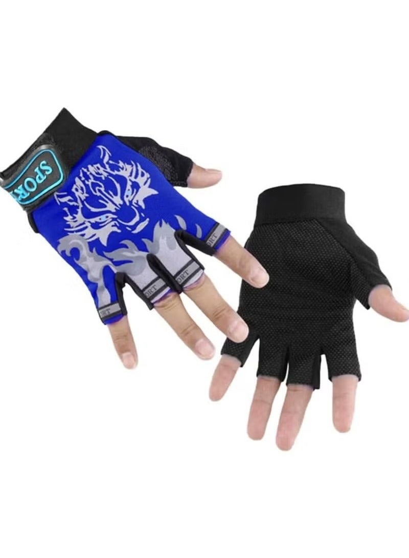 Generic Kids Half-Finger Gloves - Multi-Sport, Breathable & Shock-Absorbing  - Image 3
