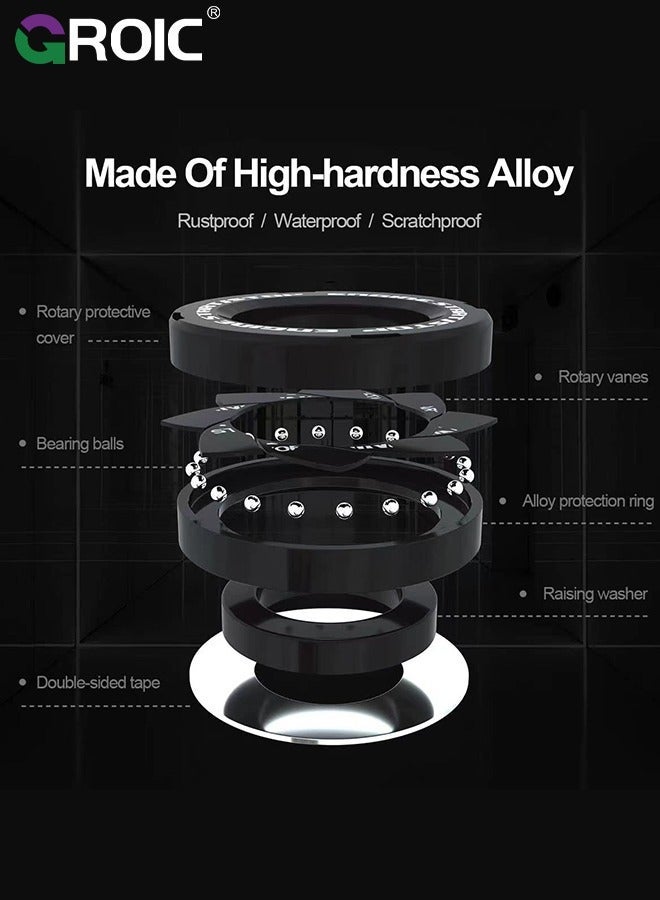 GROIC Black Auto Spin Push to Start on Cover Rotary Car Engine Stop - Image 3