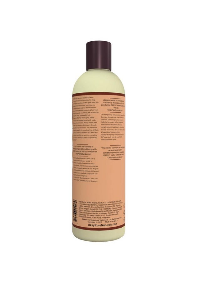 OKAY Black Jamaican Castor Oil And Coconut Shampoo 12.Oz / 355Ml  - Image 3