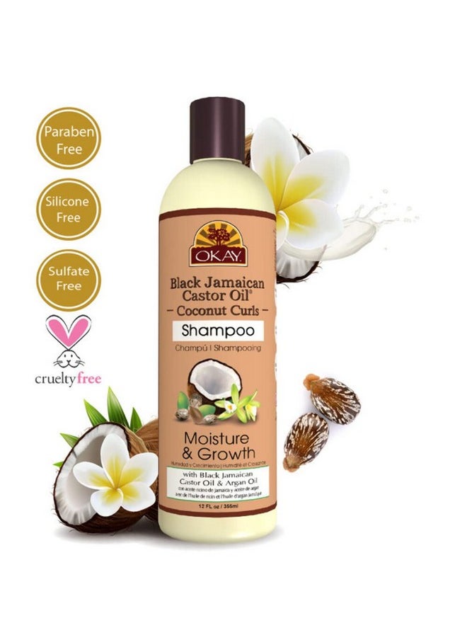 OKAY Black Jamaican Castor Oil And Coconut Shampoo 12.Oz / 355Ml  - Image 4