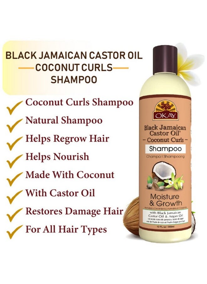 OKAY Black Jamaican Castor Oil And Coconut Shampoo 12.Oz / 355Ml  - Image 5