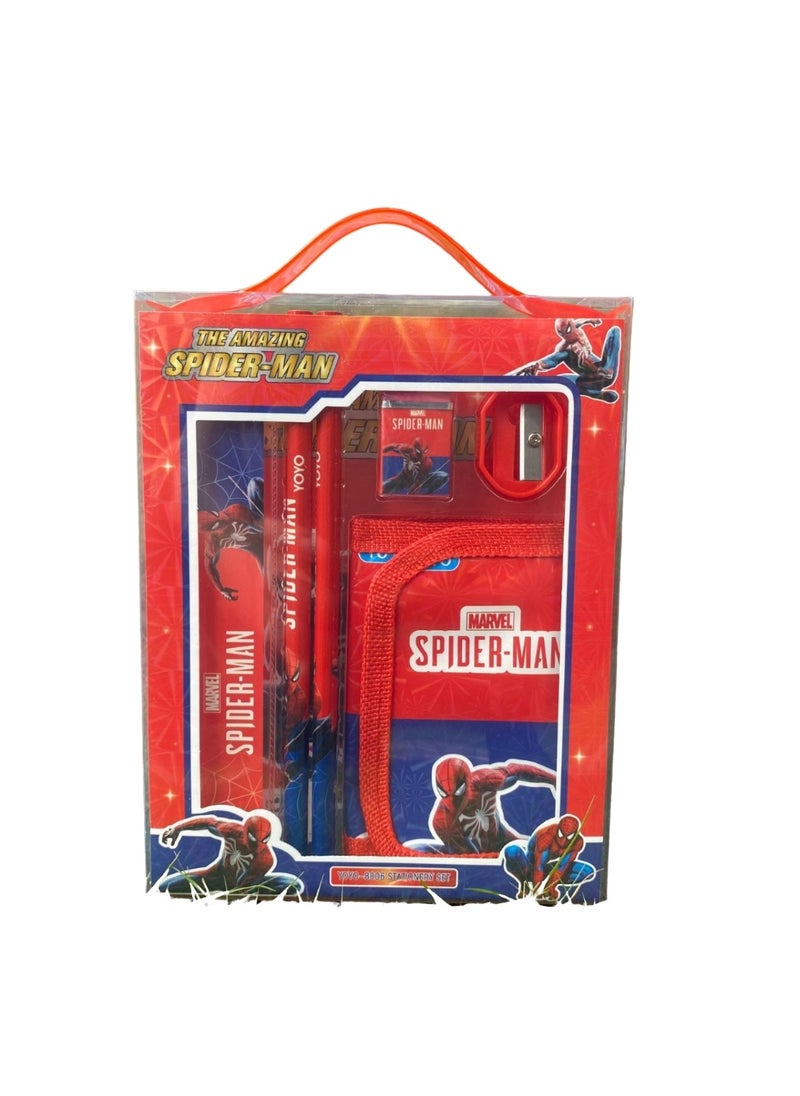 Huitich 6 Pcs Spider-Man Style Stationery Kit  - Image 1