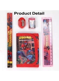Huitich 6 Pcs Spider-Man Style Stationery Kit  - Image 2