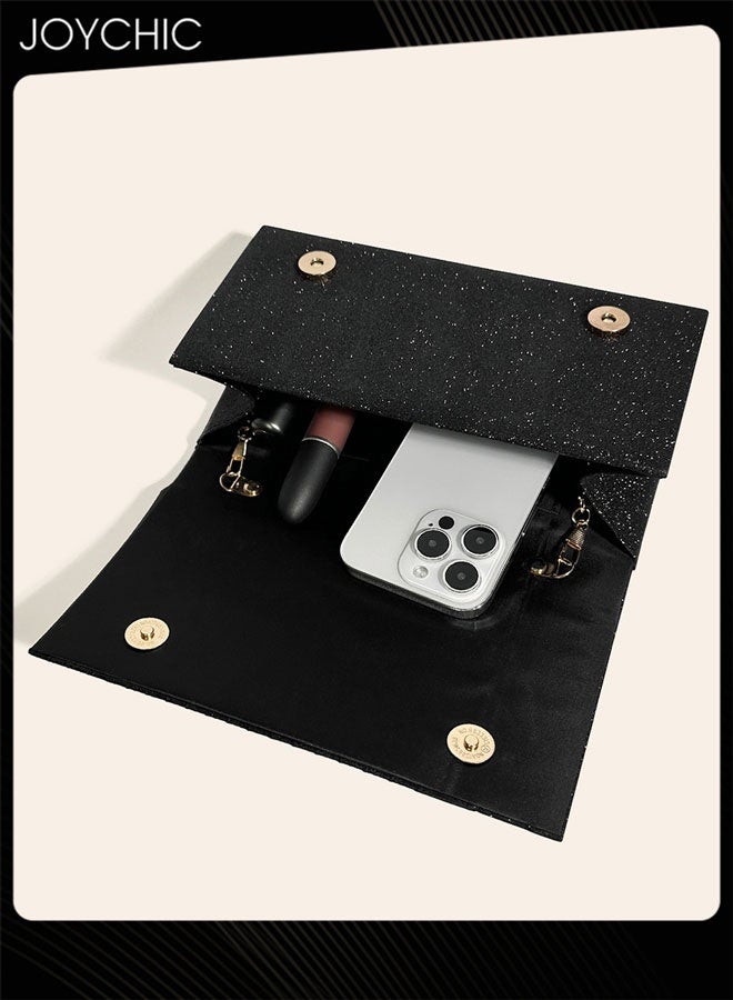 Joychic حقيبة كلاتش بلون موحد للنساء - Image 2